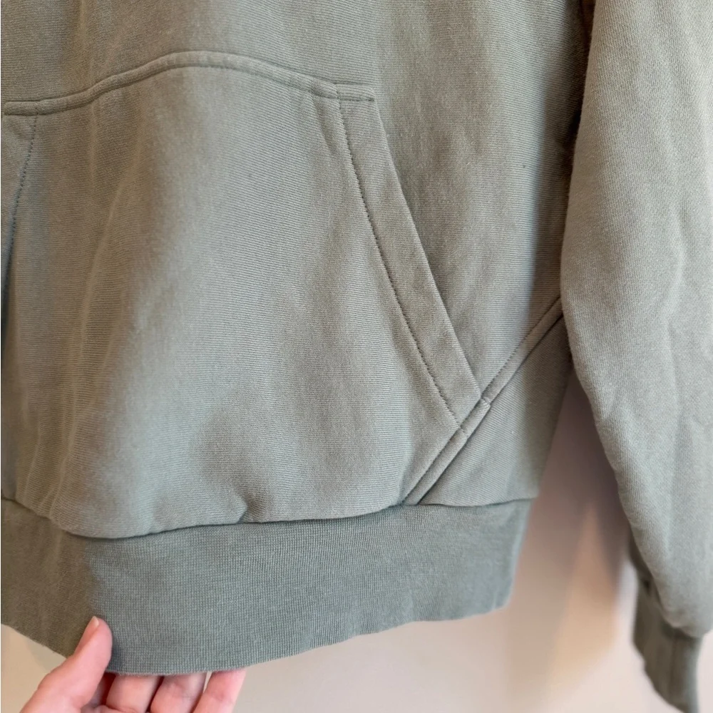 Rag and bone quarter zip pullover sweater sage green size XS - Picture 4 of 5
